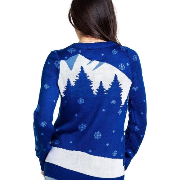 Tipsy Elves Romantic Sasquatch Ugly Christmas Sweater XS - Picture 2 of 9